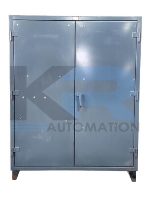 Strong Hold BC-244G Storage Cabinet 60x24x78'' W/Pegboard & Outlets