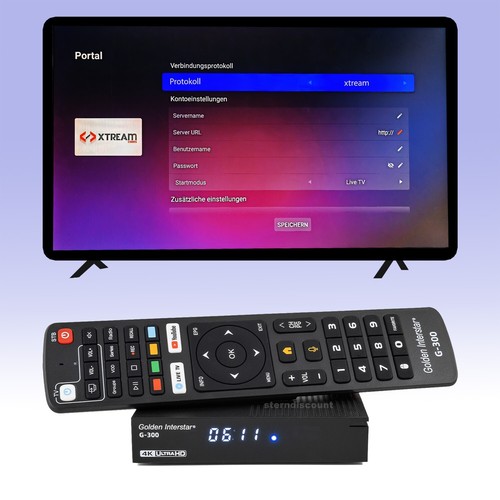 Golden Interstar G300 2+32GB 4K IPTV-Box Android 11 HDR+ WiFi Bluetooth Media TV - Bild 7 von 9