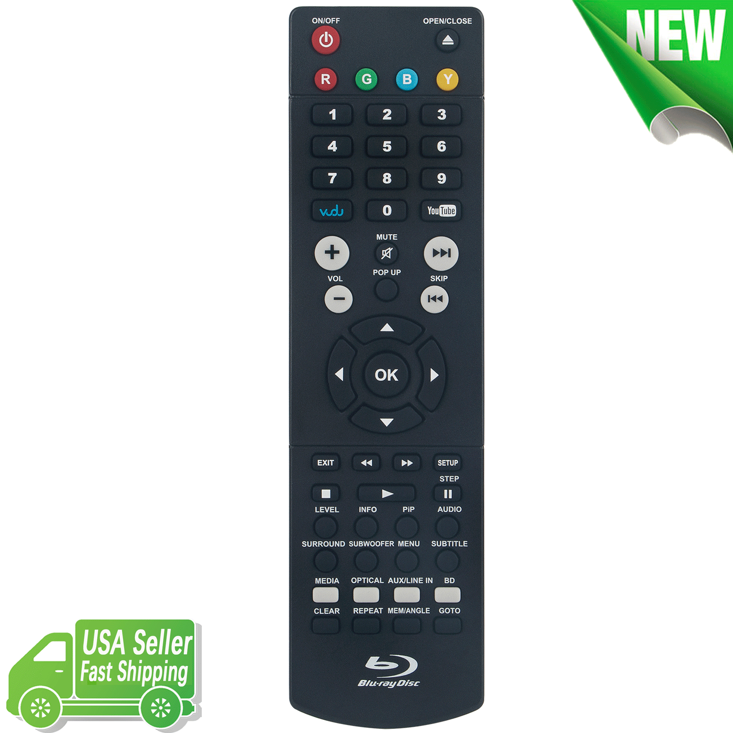 RCA Blu-ray Home Theater Remote Replacement for RTB10323L RTB10220 Models