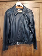 Vintage Harley Davidson Women's Genuine Leather Jacket Size Xl