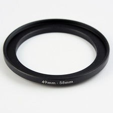 Unbranded 49mm to 58mm Step-Up Adapter Ring New Old Stock