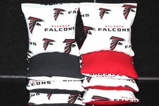 ATLANTA FALCONS 8 CORNHOLE BEAN BAG TOSS BAGGO NFL Quality Handmade 