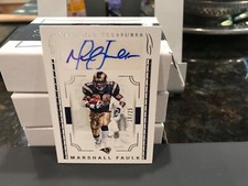 National Treasures Autograph Rams Marshall Faulk 18/25 2016