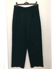 ST.JOHN COLLECTION SANTANA KNIT PLEATED FRONT GREEN PANTS SIZE 10 MADE IN USA