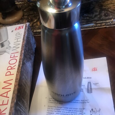 iSi Professional Aluminum Cream Profi Whip 1L 1 US QUART NO TIPS OPEN BOX READ!!