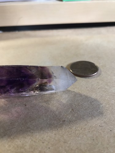 White Tipped Double Terminated Phantom Amethyst - Picture 11 of 11