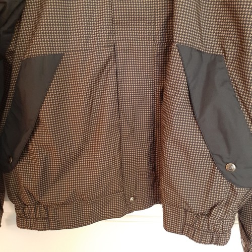 Dryjoys by Footjoy Men's Houndstooth Full Zip and Snap Jacket Brown Black Size L - Picture 5 of 12
