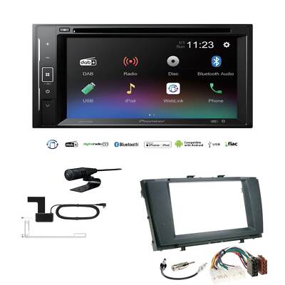 Pioneer Autoradio Bluetooth DAB USB DVD für Toyota Avensis T27 ab 2009 schwarz