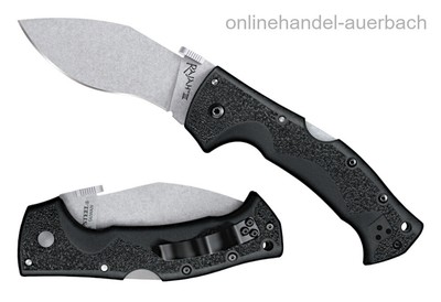 Cold Steel Rajah 2 Lockback Klappmesser - AUS-10A Klingenstahl, Stonewashed Finish, Mit Taschenclip