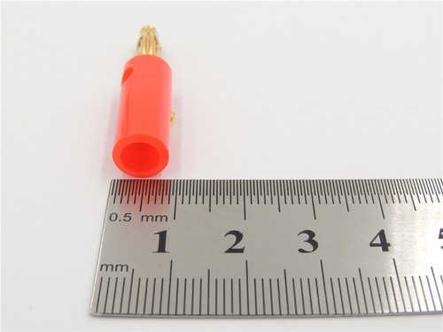 4mm Gold Plated Banana Plugs Loudspeaker DC Power etc Pack Of 8 4x Red 4x Black - Picture 4 of 5
