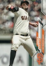 U-217 Andrew Suarez San Francisco Giants 2020 Topps Update Baseball Card
