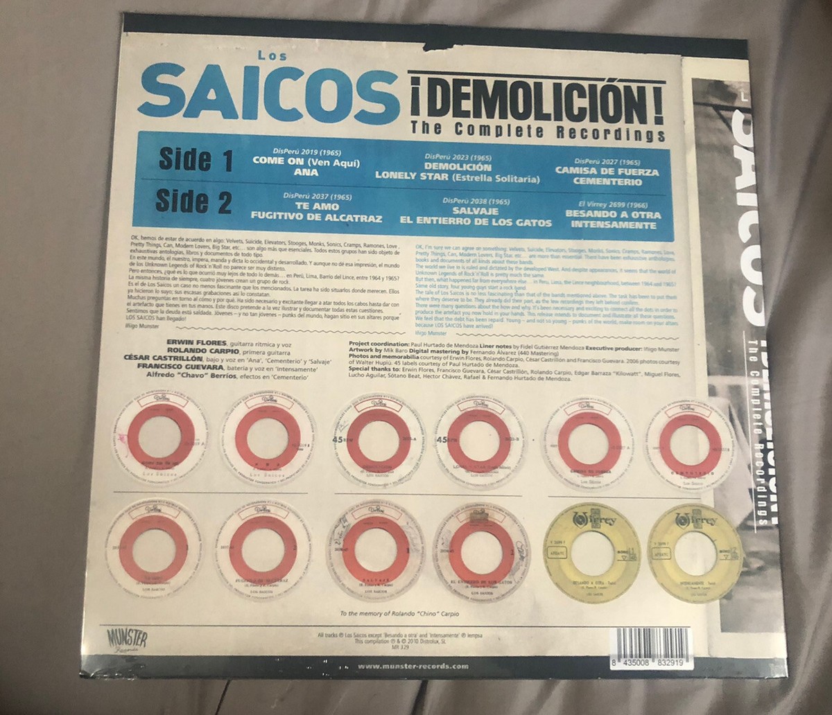 西LP Los Saicos !Demolicion! The Complete Recordings MR329 Munster Records /00260 Los Saicos – ¡Demolición! The Complete Recordings – Vinyl