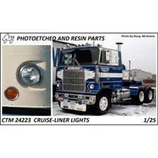 CTM 1/25 Headlights, Turn Signals, & More for AMT Mack Cruiseliner Cabover