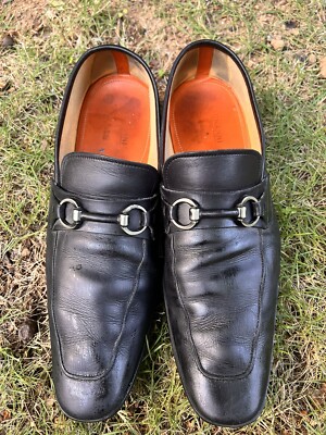 専用⑲ Magnanni Men's Diago Horse Bit Strap Leather Loafers 10.5 M 16482