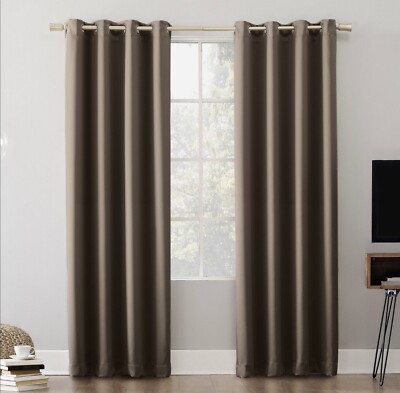   Sun Zero -Oslo Theater Grade Extreme Blackout Grommet Curtain Panel LOT OF 2 