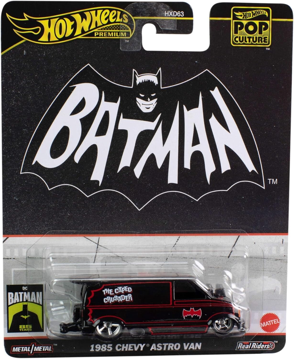 Hot Wheels Batman 1985 Chevy Astra Van Batmobile Premium Pop Culture HVJ48 1/64