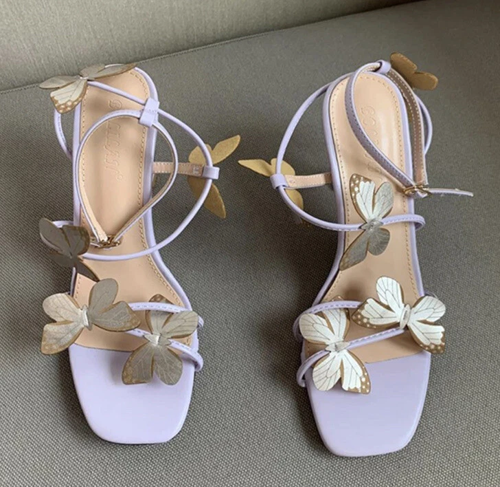 Butterfly clearance purple heels