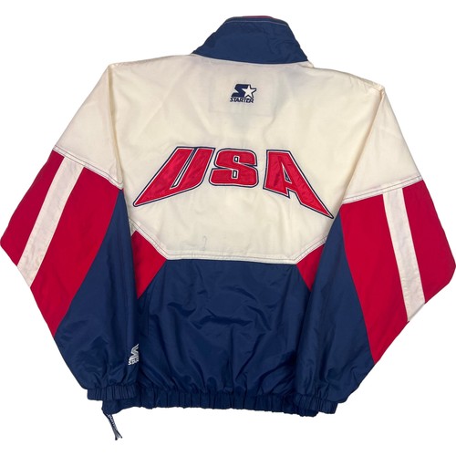 Starter Olympic Collection 1996 USA Jacket Men's Medium Red White Blue - Picture 2 of 10