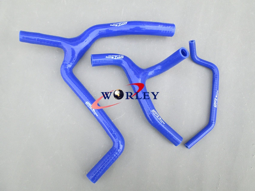 KIT Y manguera de radiador de silicona para KAWASAKI KXF450 KX450F 2009-2014 2010 11 12 13 Foto 3 de 4