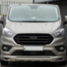 For Ford Transit Custom Front Grille – OEM Style, New Shape, Matte Black Base –