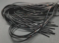 RUBBER SILICONE LEGS - Fly Tying Material - BLACK/ RED FLEC - Sili Legs - NEW!