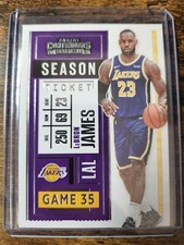 2020-21 Panini Contenders LeBron James Season Ticket #81 Los Angeles Lakers MVP
