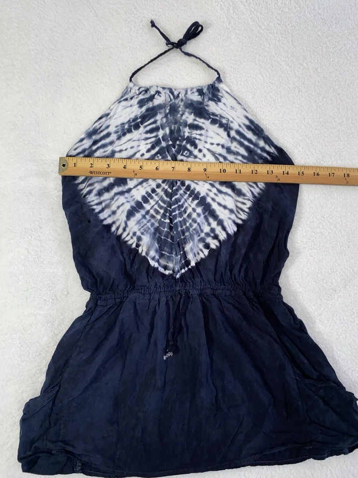 Micro Vestido Traje de Baño Cubre Halter Top Tie Dye Para Mujer XS/S por Bettinis Foto 3 de 4