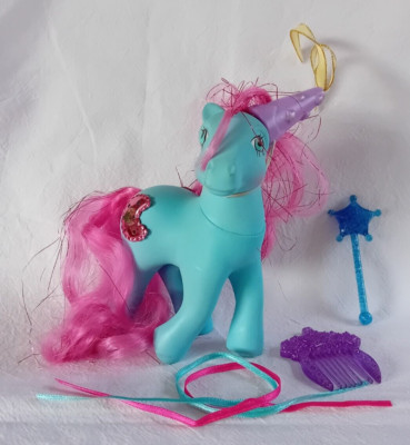 My little Pony G1 Princess Royal Blue Saphir Zauberhut Stab Kamm Hasbro 1987