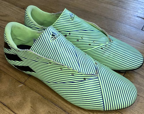 ADIDAS Soccer Cleats Mens Size 12 Nemeziz 19.4 Green & Black! Used - Picture 4 of 13