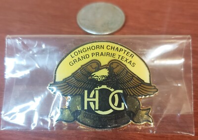 Harley owners group Hog Longhorn Chapter  Grand Prairie Texas Pin (NEW)