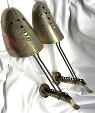 Pair EKCO Adjustable Shoe Tree Stretcher Metal Shaper Vintage USA