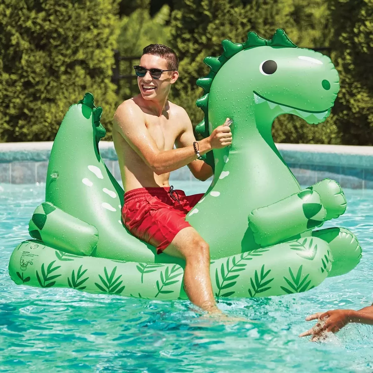Inflatable dino on sale pool