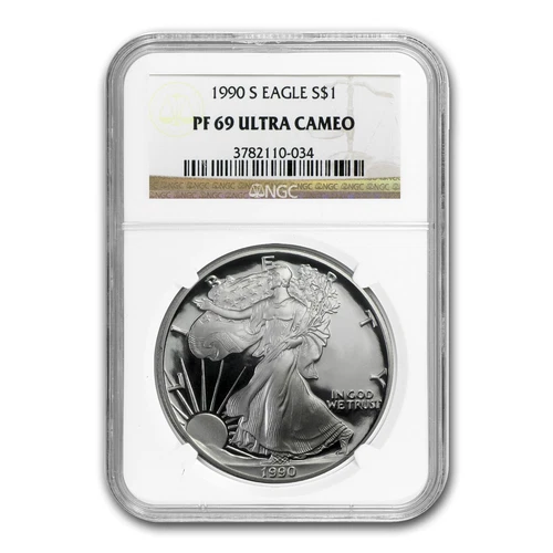 1990-S Proof American Silver Eagle PF-69 NGC
