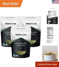 Organic Pumpkin Seeds, 6 Lbs -  Quality, Fresh, Raw, Unsalted 13.33 per gallon