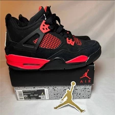 Size 6.5 - Nike Air Jordan 4 Retro GS Red Thunder