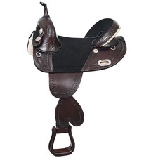 HILASON Western Horse Saddle Treeless Trail Genuine American Leather  for