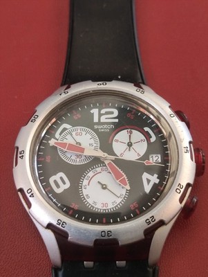 Vintage SWATCH  Cronograph SR936SW  45mm Quartz Mens Watch _3941