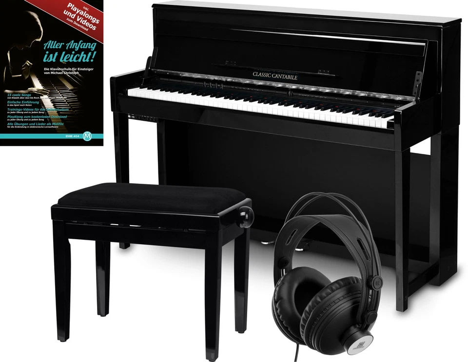 88 touches Piano Clavier Digital électronique 3 Pedales USB Midi Casque Banc - Photo 1/4