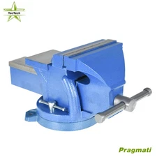 6" Heavy Duty Mechanic Bench Vise Table Top Clamp Press Locking Swivel Base