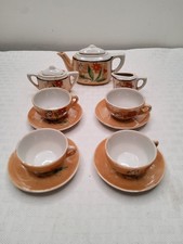 Vintage Minature Japanese Porcelain Childs Tea Set. 11 Pc. 150