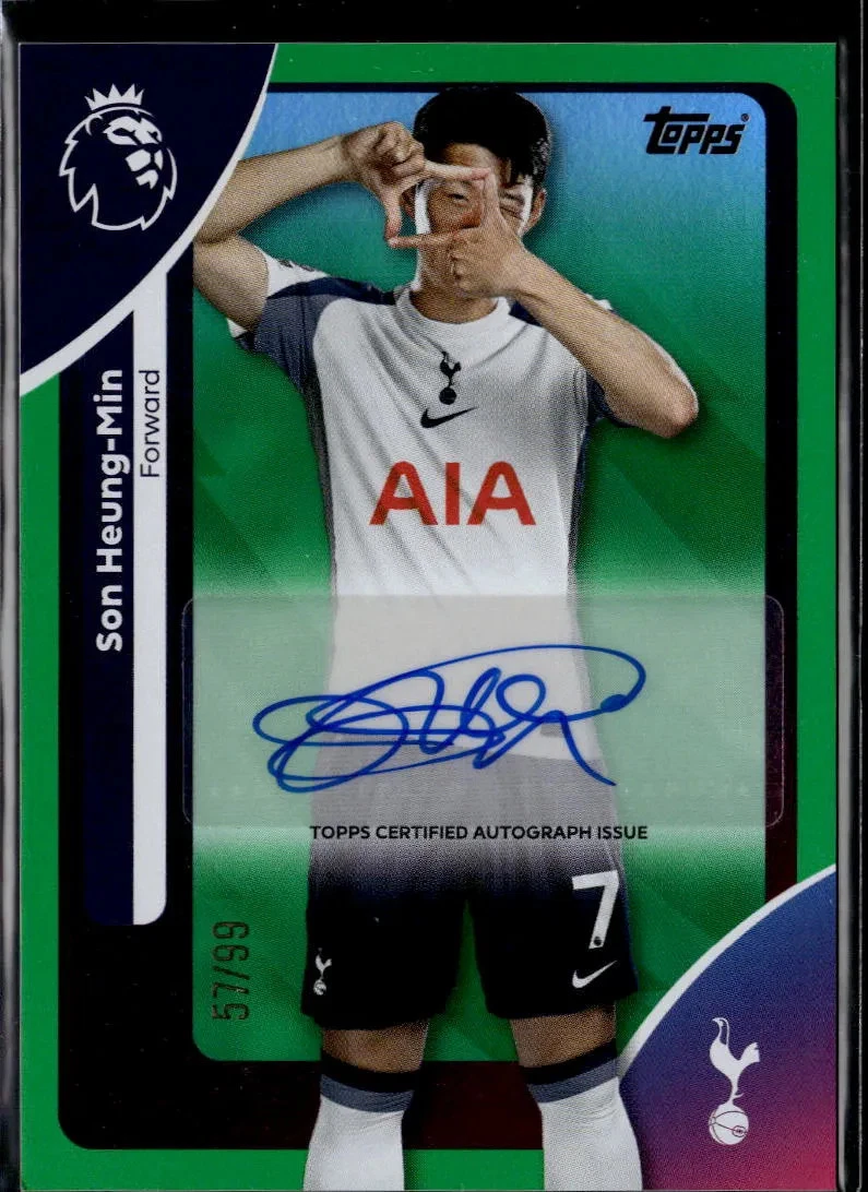 Topps Soccer Tottenham Hotspur Autographed Sports Trading Cards