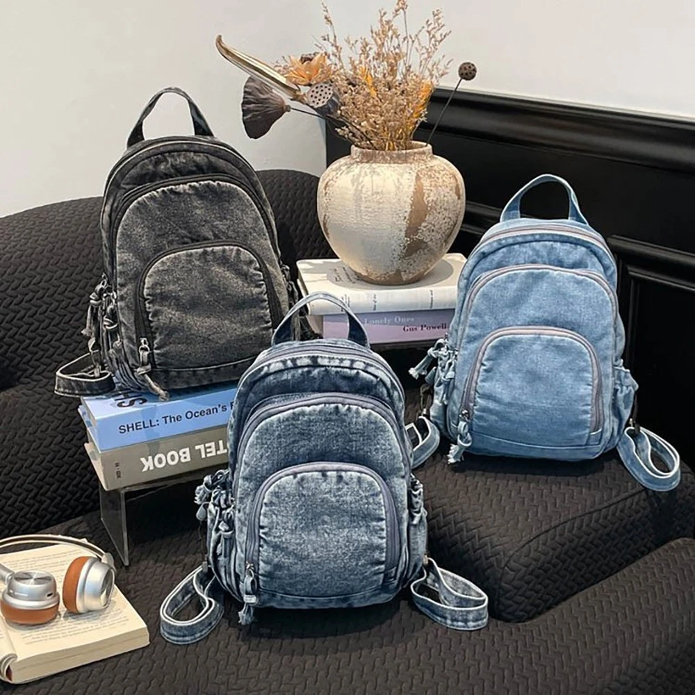 Unbranded Denim Exterior Backpack Bags & Handbags for Women  display picture 1