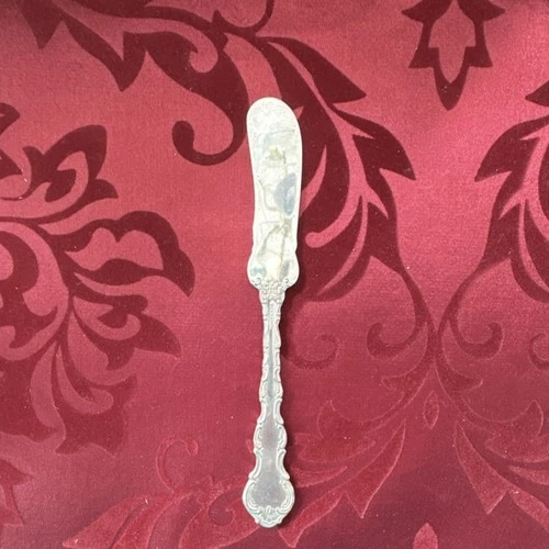 Wallace Sterling Silver (.925) Butter Knife Ornate Handle 1900-1940 Antique US