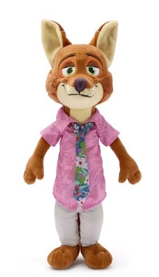 Disney official Zootopia 2 Nick Wilde Soft stuffed Plush NWT 17''