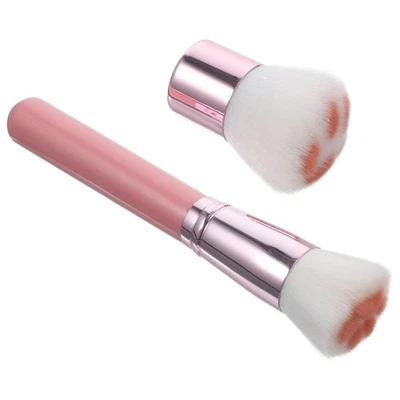 2Pcs Pink Bamboo Makeup Brush Set Premium Cosmetics Brushes for Makeup - Image 1 of 4