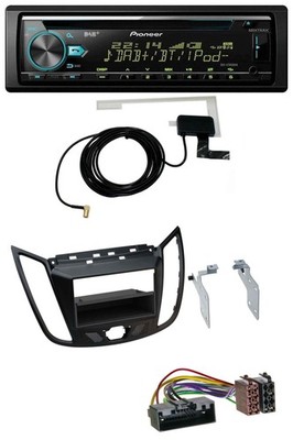 Pioneer MP3 AUX CD USB DAB Car Stereo for Ford C-Max Kuga Matte Black