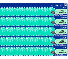 Murata 373 SR916SW 1.55V Silver Oxide Battery 100 Count - Replaces Sony 373