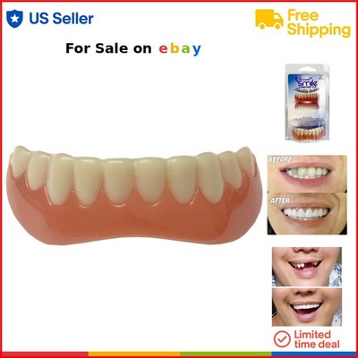 Comfort Fit Flexible Lower Teeth Sheet Natural Smile Covering Reusable Durable