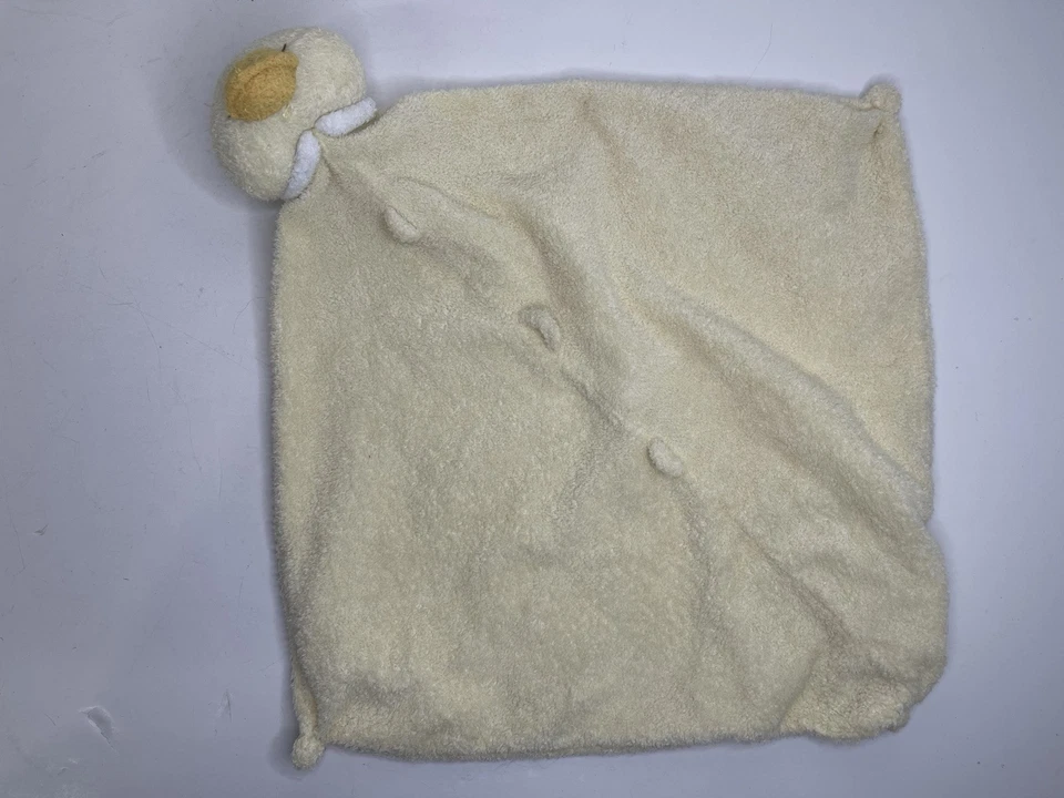 Angel Dear Yellow Duck Lovey Baby Security Blanket 12” Plush Ducky Toy Knotted - Image 4 of 4