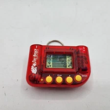 Red Radio Shack Dino Menace Connect Electronic Pet Dinosaur Key Chain  TESTED